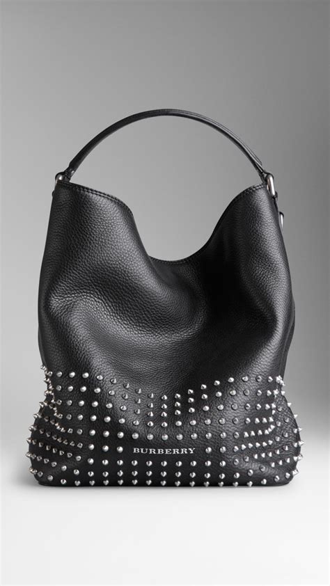 burberry studded leather hobo|Burberry Hobo bags and purses for Women .